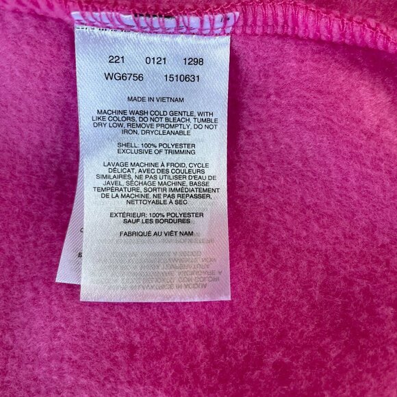 NWOT Columbia Girl's Benton Springs Fleece Jacket Full Zip, Pink Ice, Size L - Picture 7 of 9